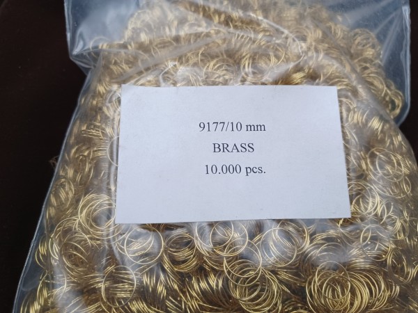 10,000 chandelier connecting jump rings 10mm Gold Colour arts and craft