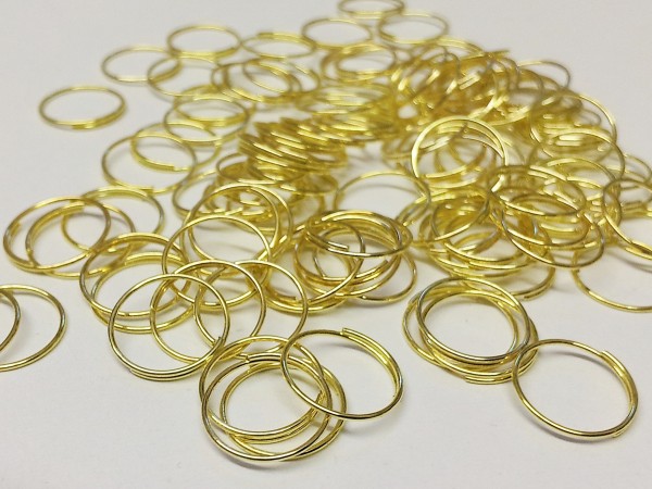 brass chandelier rings for pinning crystal and glass Pack of 100
