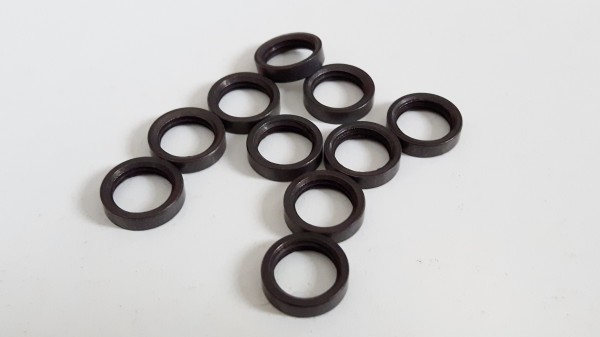 10 METRIC ANTIQUE BRONZE EFFECT SOLID BRASS RING NUTS PACK OF 10 OR 5