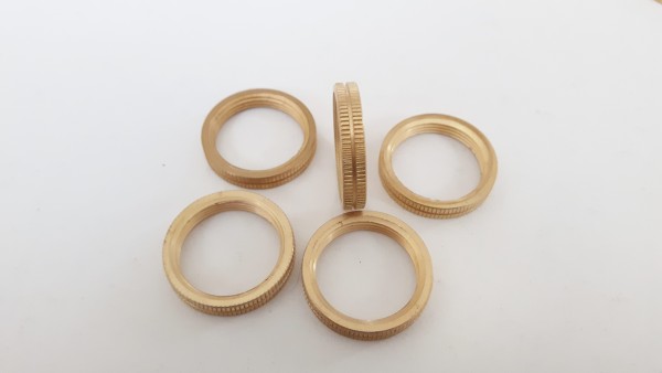 B15 SMALL BAYONET shade rings brass 23mm width external 18mm width internal