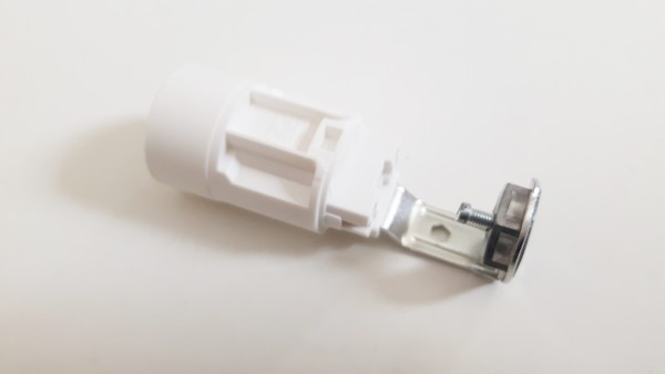 LAMP HOLDER WITH STEM - SES E14 - HEIGHT 65MM - white