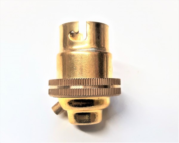 Brass plated Bulb holder Lamp Holder BC B22 PLAIN SKIRT