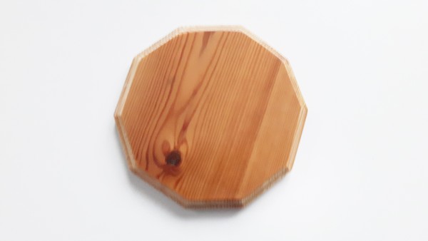 Wooden ceiling pattress manufactured from Pine, decagon 150mm