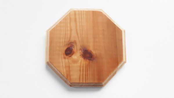 Wooden ceiling pattress manufactured from Pine, octagon 150mm