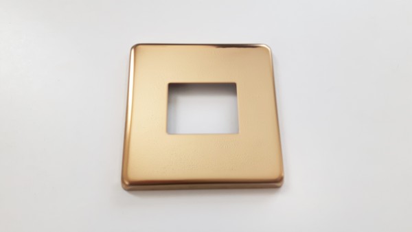 Light Switch Cover Plate Conversion In Victorian brass Double