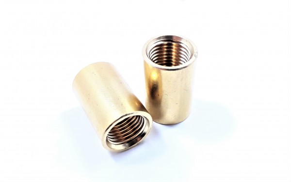 BRASS COUPLER 10MM INTERNAL THREAD X 2