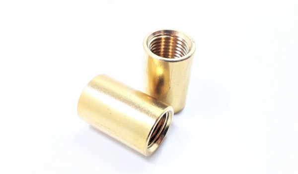 BRASS COUPLER 10MM INTERNAL THREAD X 2