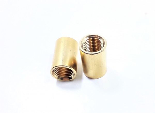 BRASS COUPLER 10MM INTERNAL THREAD X 2