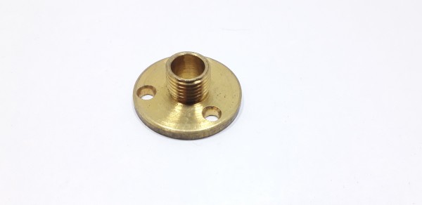 Raw Solid Brass Mounting Plate for Lampholders 10mm thread 25mm wide