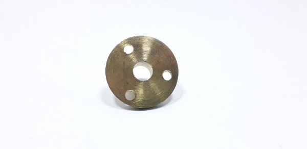 Raw Solid Brass Mounting Plate for Lampholders 10mm thread 25mm wide