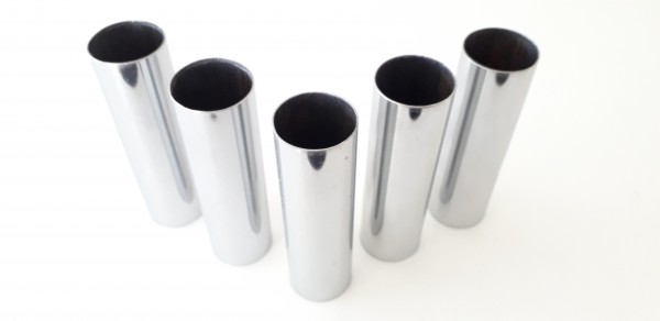 chrome Tube-sleeve chandelier candle cover 80mm x 30mm