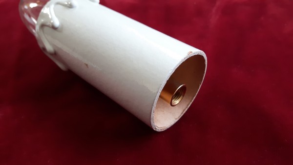 E27 lamp holder and Candle Tube white Drip card 95mm x 40mm