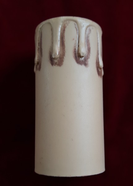 Candle Tubes-sleeves antique Drip Plastic 39mm x 85mm