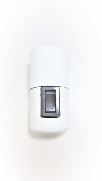 Rocker switch lamp holder E27 White 10mm base thread 2 shade rings
