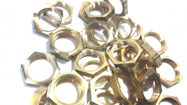 M10 BRASS HEXAGON NUTS 10MM METRIC THREAD 3MM DEPTH