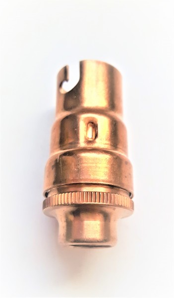 Solid brass candle lamp holder SBC B15 brass finish 10MM thread