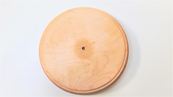 Round hardwood Ash pattress 150mm width