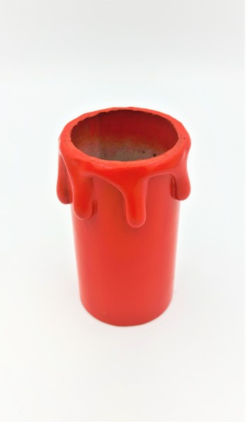 Candle Tubes in red Drip Card 55mm x 26mm