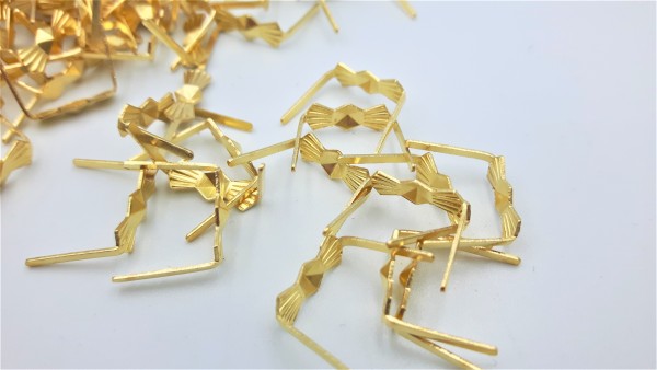 chandelier brass bow clips pins 11mm pack of 500