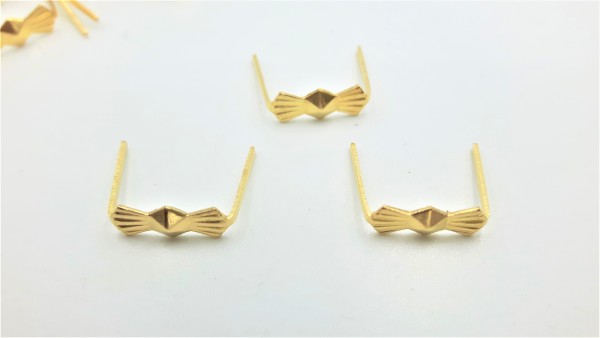 Brass bow clips 11mm