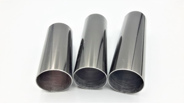 METAL CANDLE TUBES IN BLACK NICKEL 65MM 85MM 100MM