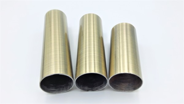 METAL CANDLE TUBES IN BRUSHED ANTIQUE 65MM 85MM 100MM