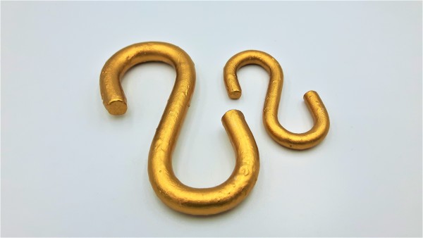 Gilded And Varnished STRONG GALVANIZED OPEN S HOOK