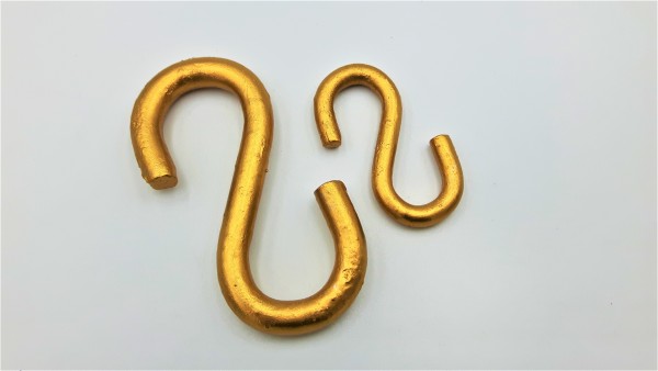 Gilded And Varnished STRONG GALVANIZED OPEN S HOOK