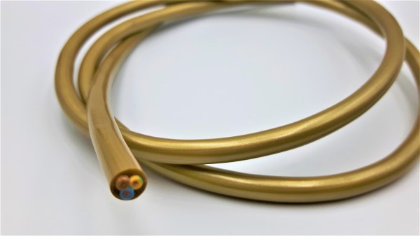 3 Core pvc Flex Electrical Cable 0.75mm GOLD