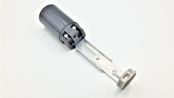 E14 Adjustable Stem Leg Lamp Holder Black Total  Adjustable Height 80mm to 100mm