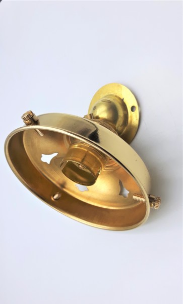Angle Lamp Holder With 3 1~4 Inch Brass Gallery BC - B22  