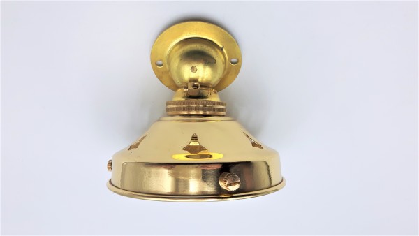 Angle Lamp Holder With 3 1~4 Inch Brass Gallery BC - B22  