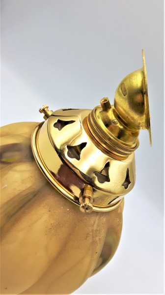 Angle Lamp Holder With 2 1~4 Inch Brass Gallery BC - B22 