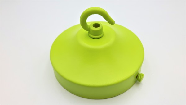 Ceiling Rose Hook Plus Strap 100mm Dia. Green Finish 