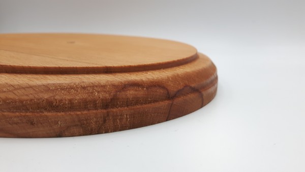Large round hardwood pattress manufactured from American Ash 180mm