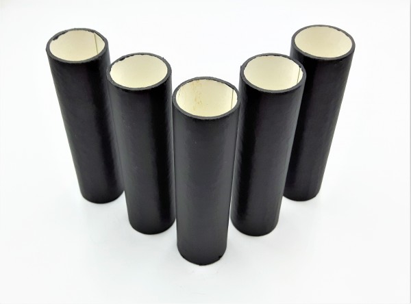 Candle Tubes Black Tube Card 100mm x 24mm
