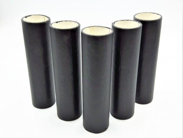 Candle Tubes Black Tube Card 100mm x 24mm