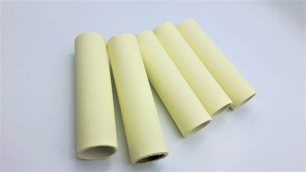 Candle Tubes Pale Yellow Tube Card 100mm x 24mm 