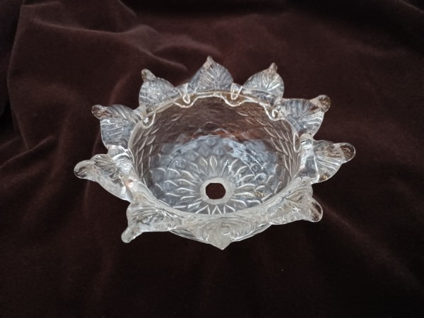 Venetian Chandelier glass dish pan 125mm width