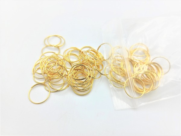 500 chandelier connecting rings 15mm Gold Colour