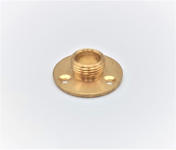 Raw Solid Brass Mounting Plate for Lamp holders half inch thread 25mm wide
