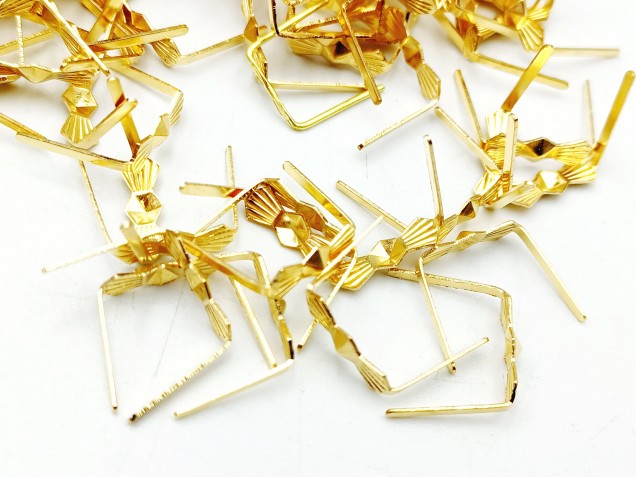 Brass bow clips 11mm pack of 200