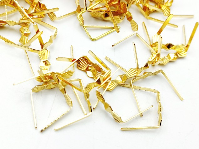 chandelier brass bow clips pins 11mm pack of 500