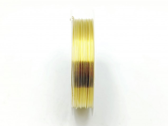 chandelier wire gold coloured copper 0.6mm x 6.5 metres