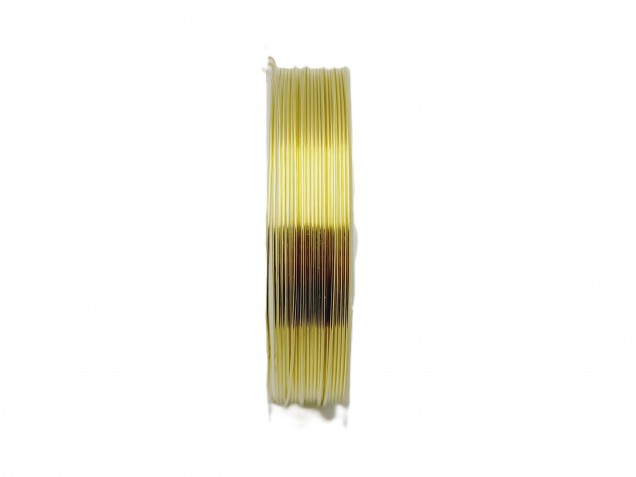 chandelier wire gold coloured copper 0.6mm x 6.5 metres