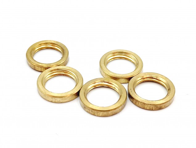 M10 solid brass ring nuts 10mm internal thread