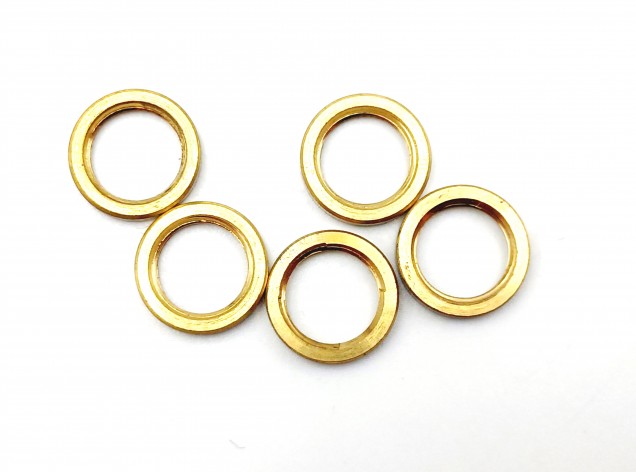 M10 solid brass ring nuts 10mm internal thread