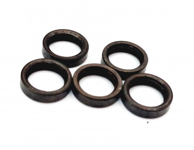 M10 solid brass ring nuts in old bronze