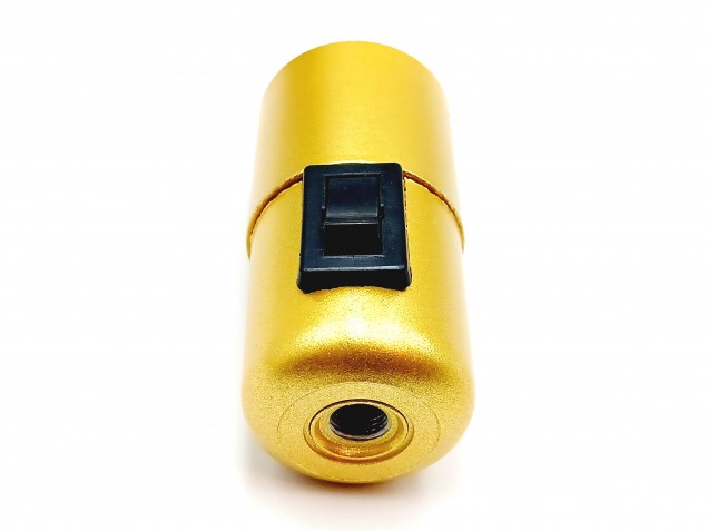 Rocker switch lamp holder E27 gold 