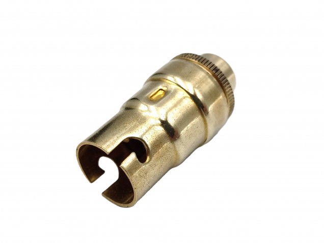 Solid brass candle lamp holder SBC B15 brass finish 10MM thread